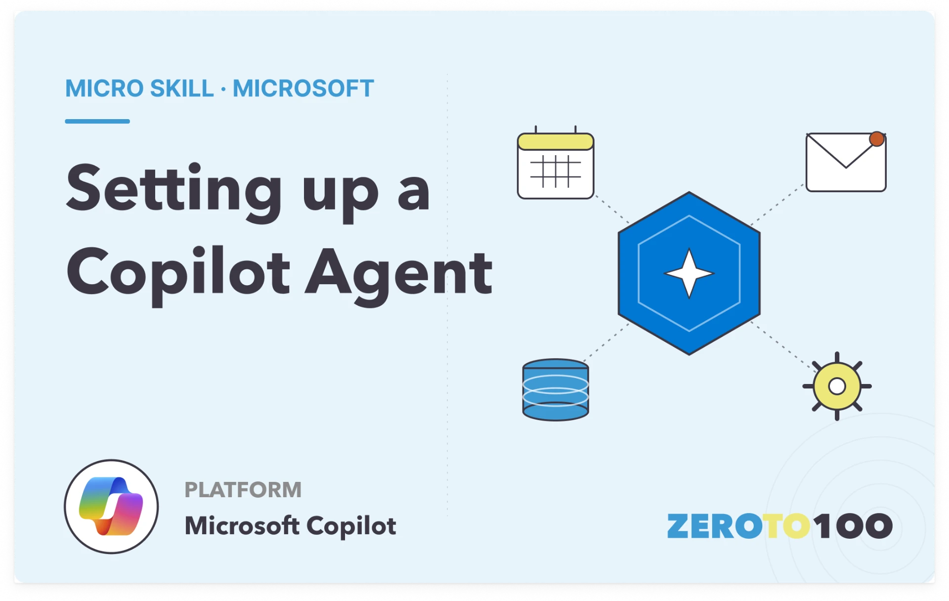Setting up a Copilot agent