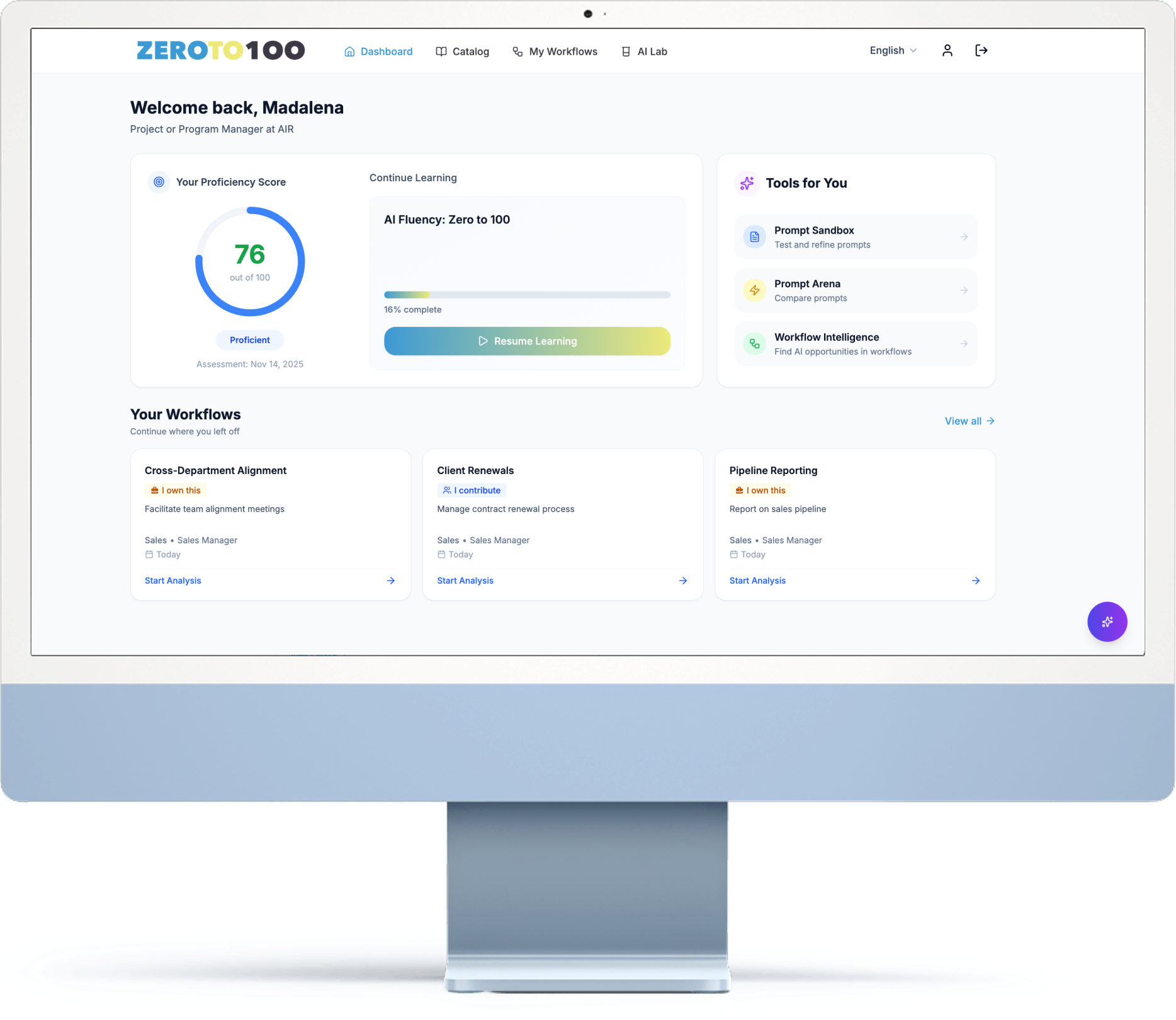 Z100 Platform Dashboard